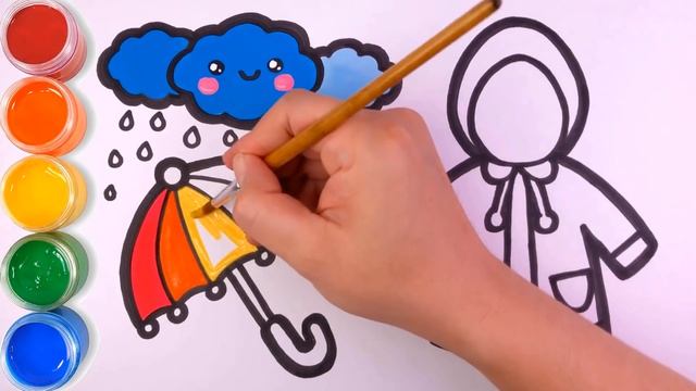 How to draw rain gear? Как нарисовать дождевик ?Yomg'ir uskunasini qanday chizish kerak? смотреть онлайн