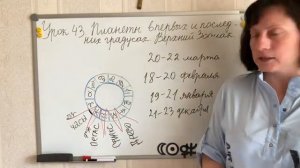 Урок 43. Планеты в первых и последних градусов. Верхний Зодиак