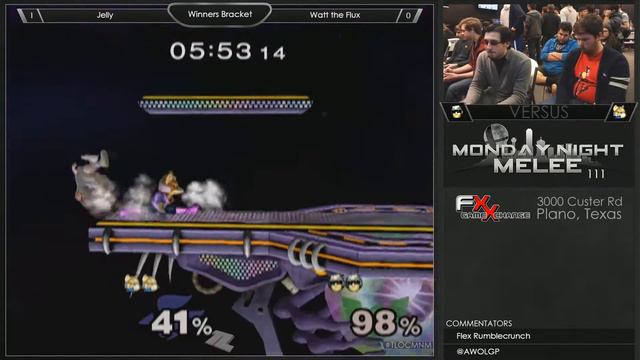 MNM 111 - Jelly (Fox) vs Watt the Flux (C Falcon) Winners - Melee смотреть онлайн