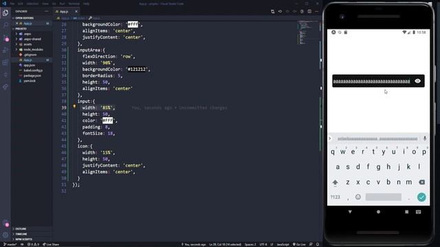 Criando input de senha com React Native смотреть онлайн