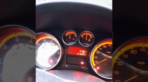 Признак выхода из строя датчика температуры охлаждающей жидкости Пежо 308