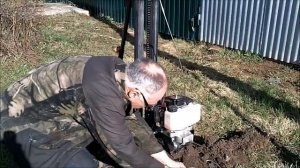 Бюджетная стойка для ручного бензобура и доработанный шнек