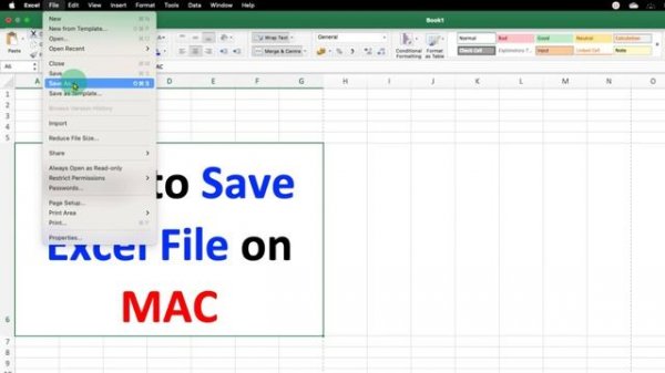 How to Save Excel File on MAC - [ MacBook Pro /Air ]