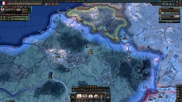 Heart Of Iron 4 鋼鐵雄心4 (現代mod) 多人合作之 法國/德國/意大利 Part 2 登陸克羅地亞 西班牙