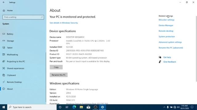 Windows 10 20H2 Update / Windows 10 2020 October Update смотреть онлайн