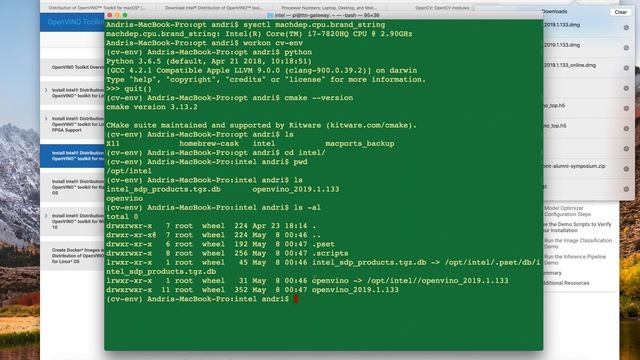 Installing OpenVino Toolkit on macOS to The First Inference смотреть онлайн
