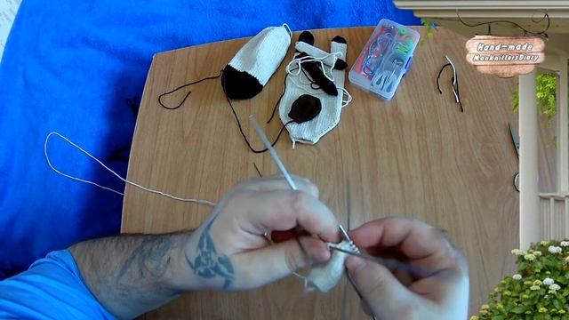 Мастер Класс: Вязаный Бычок (ГОЛОВА) игрушка спицами - ManKnittersDiary смотреть онлайн