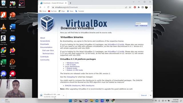 Tutorial Cara Mendownload Aplikasi Oracle VM VirtualBox 2022 Versi 6.1 смотреть онлайн