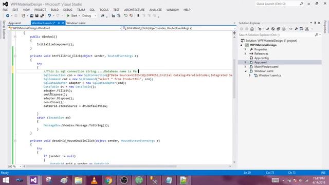 WPF DataGrid MouseDoubleClick Row Example смотреть онлайн