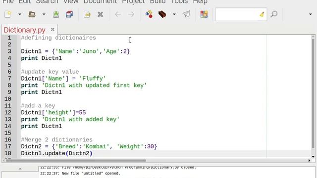 Python Coding Part5 Dictionaries смотреть онлайн