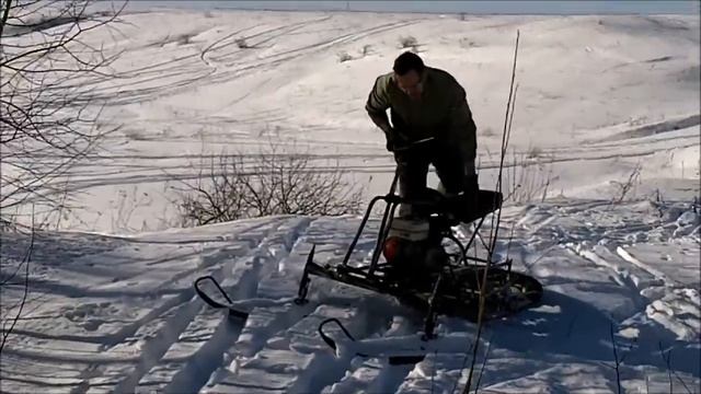 самодельный снегоход - быстро, легко и просто. смотреть онлайн