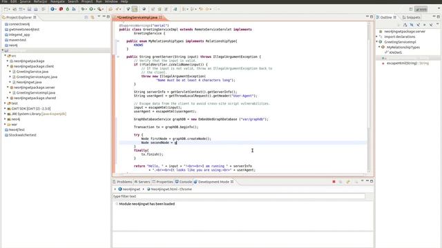 how to get neo4j Graph database in GWT with eclipse running смотреть онлайн