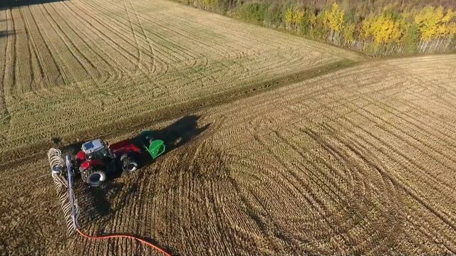 Прицепная распределительная система внесения жидкого навоза AGRONIC, органические удобрения