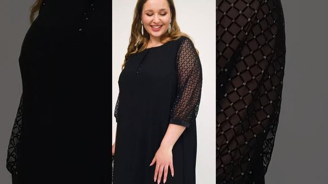 Платье 3955 Черный ALGRANDA смотреть онлайн