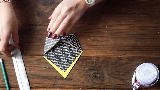 Конверт подарочный DIY МК Как сделать конверт из бумаги Подарочный конверт для денег 100IDEY смотреть онлайн
