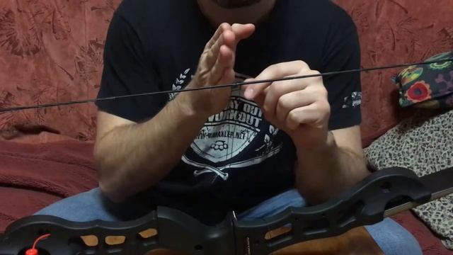 Изготовление седла на тетиве лука/ How to make arrow nock point on your bow смотреть онлайн