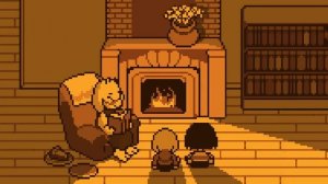 Undertale: Home (1 Hour Warm Fireplace Ambience)