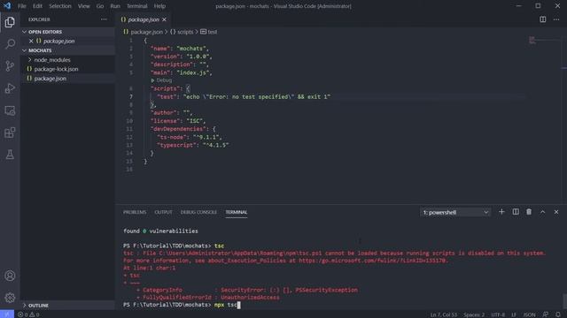 Install Typescript & TS-Node [TDD Mocha for Typescript] смотреть онлайн