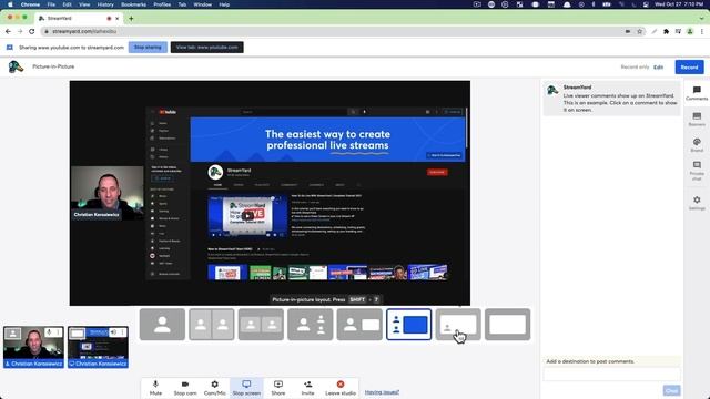 How to Do Picture-In-Picture (PiP) In StreamYard For Tutorials and Reaction Videos смотреть онлайн