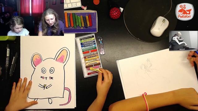 Соня и Катя 3 : Как нарисовать МЫШКУ смотреть онлайн