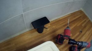 Установка накладной раковины