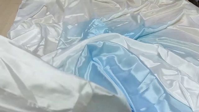 Перл шифон Градиент, цв. Темно-голубой+Белый, R-0.75 м. смотреть онлайн
