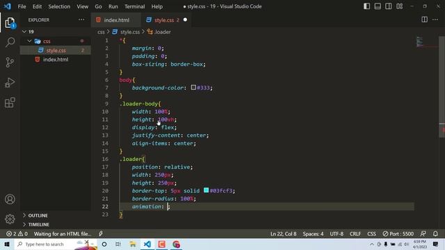 How To Create Circle preloader for website in HTML & CSS | Loader CSS Animation | Amin Coding. смотреть онлайн