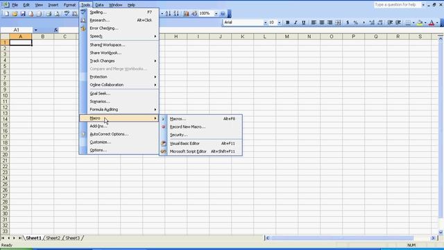 Disable Macro Security in Excel 2003 смотреть онлайн