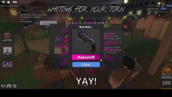 Finally getting the makeshift in mm2!