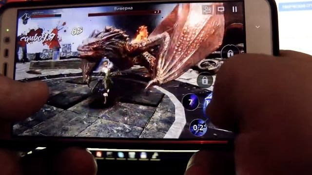 Darkness Rises игра на Android. Сражение с драконом и полет на драконе. смотреть онлайн