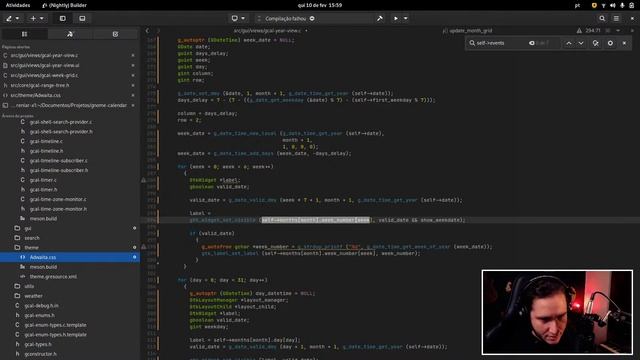 GNOME Live Coding | Calendar | Port to GTK4, part 6 (EN) смотреть онлайн