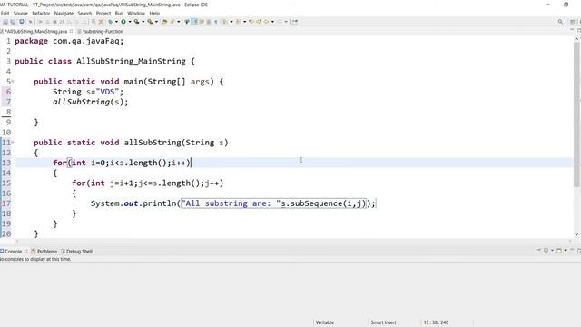 #java #program #string #substring #javafaq Java program to extract a substring from a string смотреть онлайн