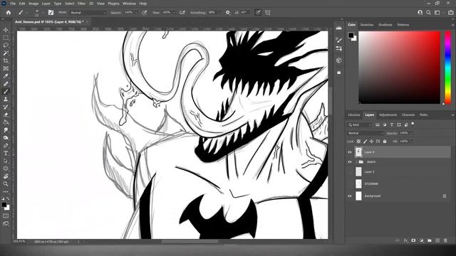 Drawing Anti-Venom | How to Draw Anti-Venom смотреть онлайн