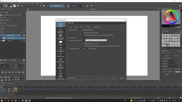 Krita Tutorial: Increase Undo Stack Size (the number of times you can press Undo) смотреть онлайн