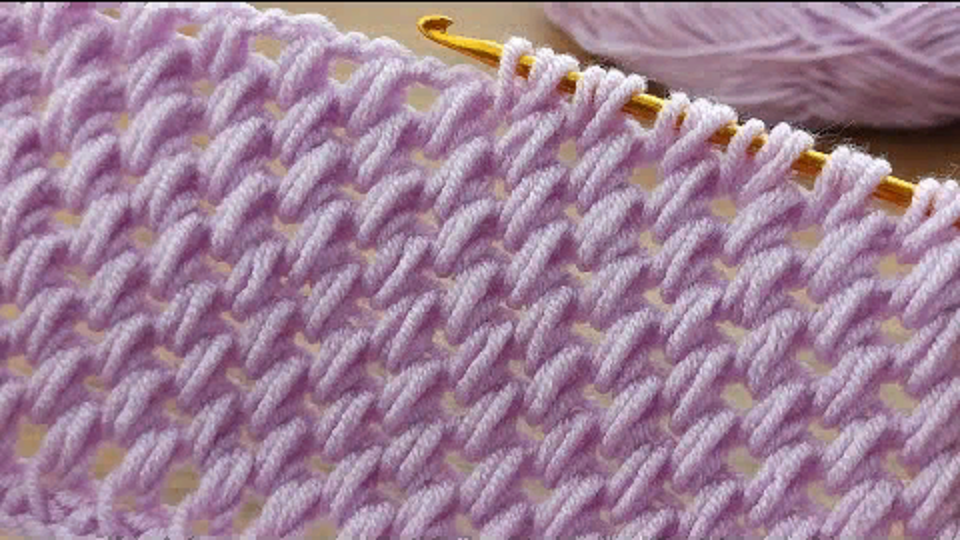 Удивительно ? ? Очень простое тунисское вязание крючком