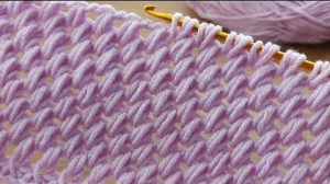 Удивительно ? ? Очень простое тунисское вязание крючком