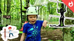 Веровочный парк/ Проходим препятствия и учимся преодолевать страхи и трудности