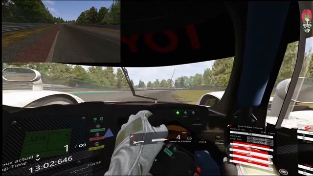 Assetto Corsa - Toyota GT-ONE #TS020 GT1 - Réglage Test смотреть онлайн