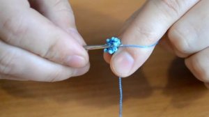 Вязаный шнур из бисера - основа для лариата