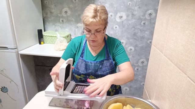 Тест-драйв овощерезки, готовлю винегрет,,,, смотреть онлайн