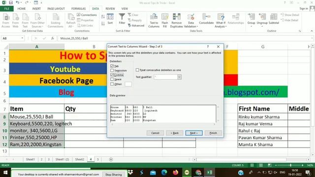 How to split cells in Excel смотреть онлайн