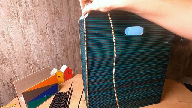Как сделать корзину для игрушек из коробки смотреть онлайн