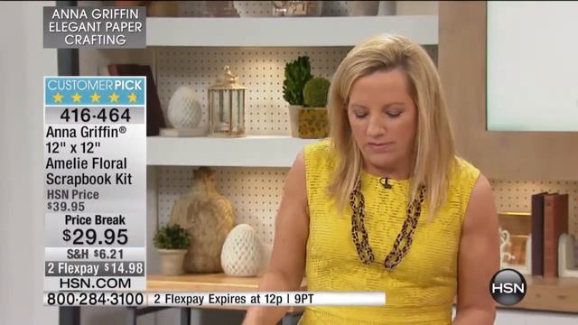 Anna Griffin 12" x 12" Amelie Floral Scrapbooking Kit смотреть онлайн