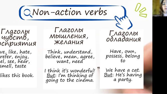 Verbs we don't usually use in the Continuous_1 смотреть онлайн