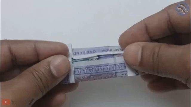 money origami Double heart ❤️❤️ 100 rupees note смотреть онлайн