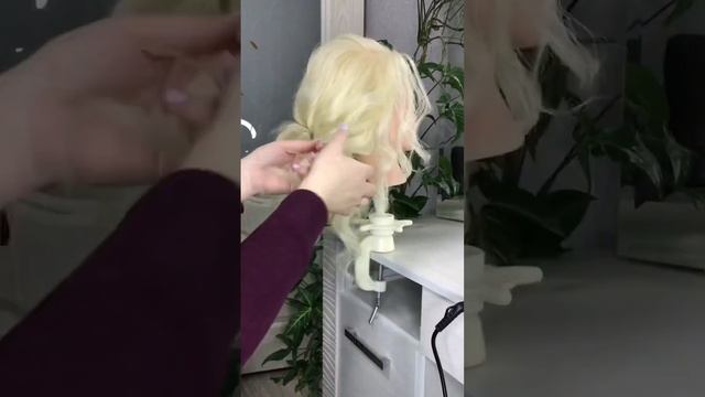 Видео урок НИЗКИЙ ПУЧОК. Прическа на выпускной. Свадебная причёска для невесты. Лайфхак для девушек смотреть онлайн