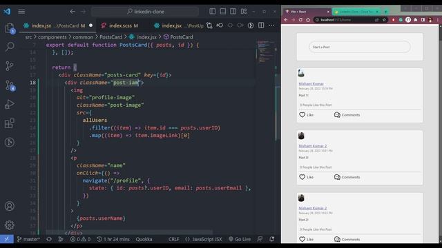 Build a Linkedin Clone using React and Firebase - Profile Images in Posts смотреть онлайн