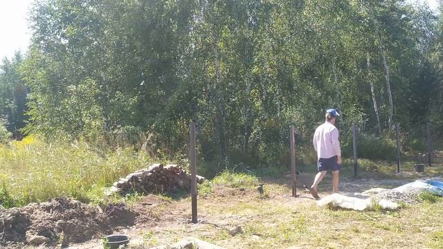ЗАБОР ДЕРЕВЯННЫЙ. УСТАНОВКА. УСТАНОВИЛ ЗАБОР ДЕРЕВЯННЫЙ НА НОВЫЙ УЧАСТОК. смотреть онлайн