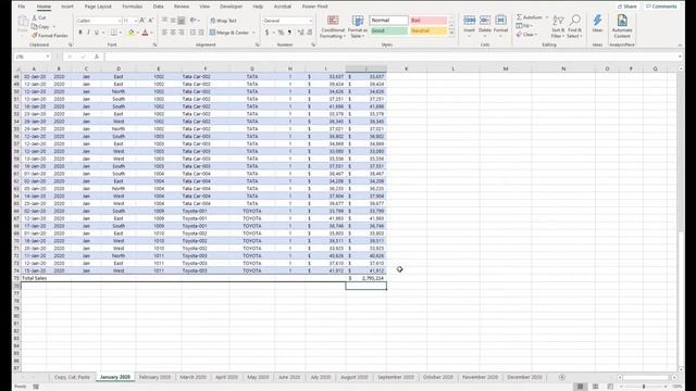Auto Sum Adjacent Rows and Columns in Excel смотреть онлайн