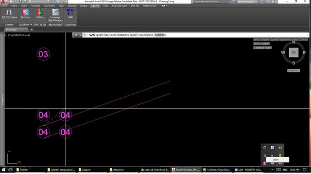 New Quick Array with preview AutoCAD смотреть онлайн